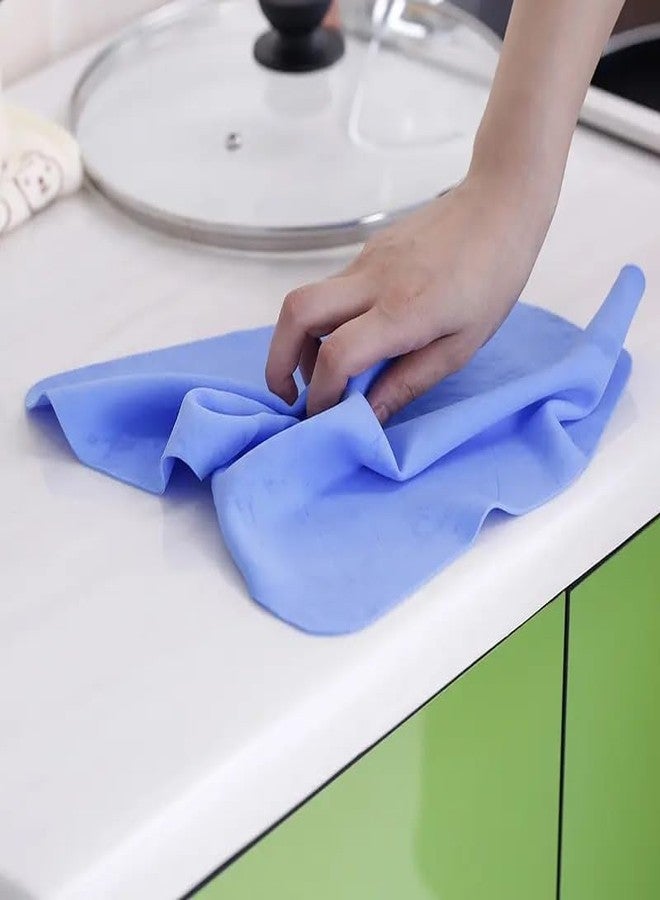 Hocimit Designer Magic Towel Reusable Absorbent Water for Kitchen Cleaning Car Cleaning, Unique Living Magic Towel, Super Absorbent, Chamois Leather Wipes Set of (2, Big Size) - Image 4